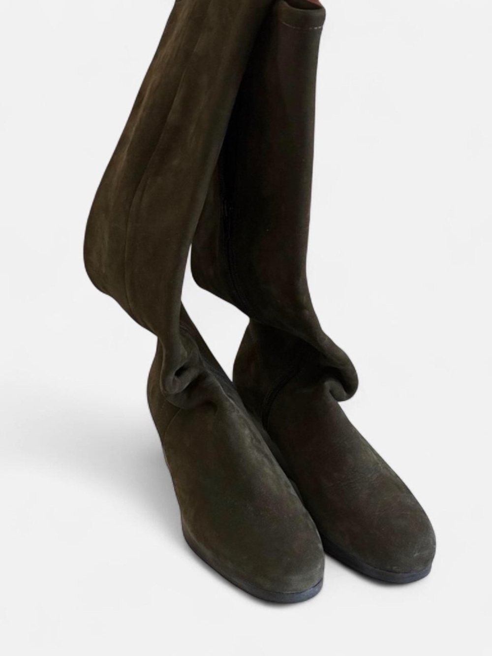 Arche high boots nubuck leather/dark green